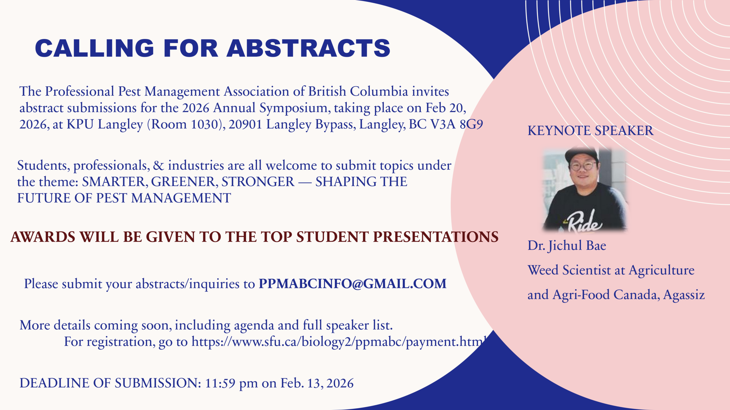 PPMABC Call for Abstracts - Entomological Society of British Columbia